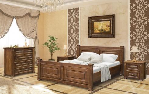 Кровать деревянная "Миллениум" 1600