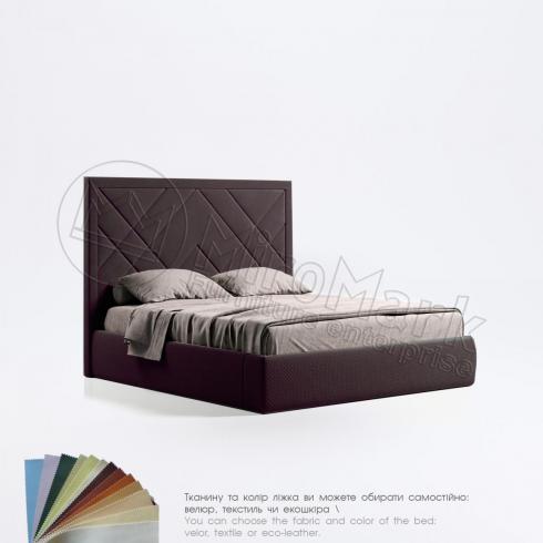 М'яке ліжко 1,8х2,0 Віва Підйомне з каркасом (Світло-Бежевий Велюр) Viva foto 6