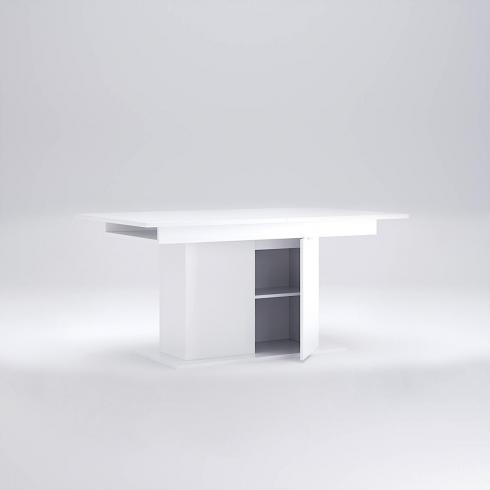 Стол столовый раздвижной трансформер с дверцей 1500x900 Roma