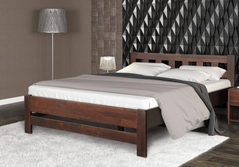 Кровать деревянная 1400 Верона с ламелями (сосна) foto 2