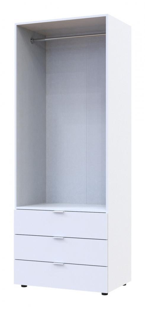 Распашной шкаф для одежды Doros Гелар Белый 2 ДСП 77,5х49,5х203,4 foto 2