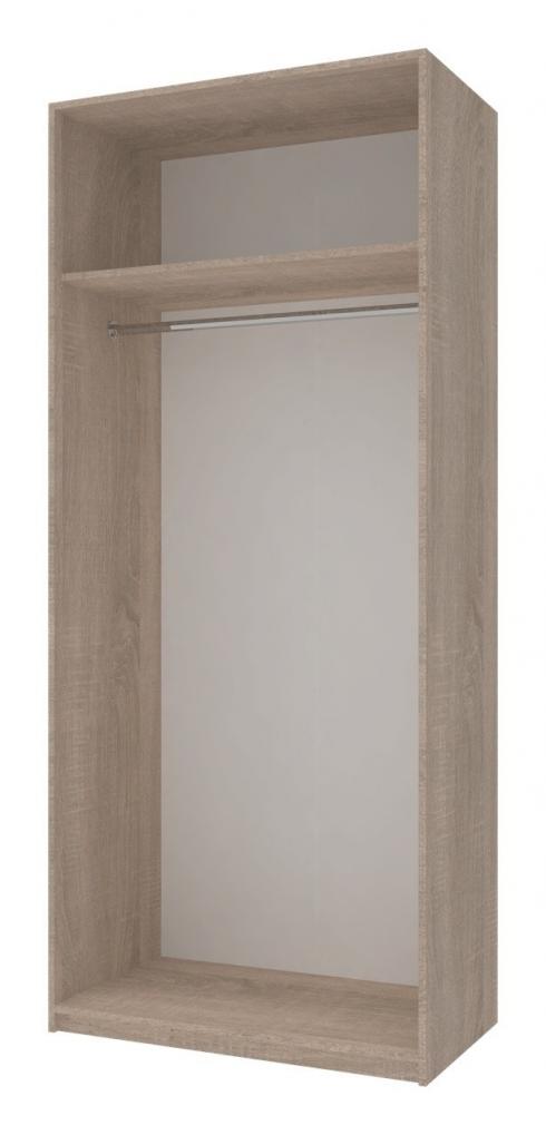 Распашной шкаф для одежды Doros Промо Дуб Cонома 2 ДСП 90х48х204 foto 3
