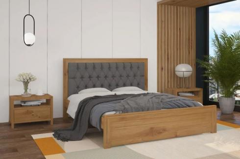 Деревянная кровать Торонто 120х200 с мягким изголовьем foto 9