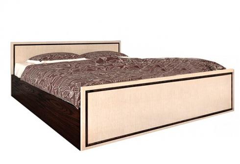 Кровать двуспальная Ким (св. венге) без матраса, и каркаса